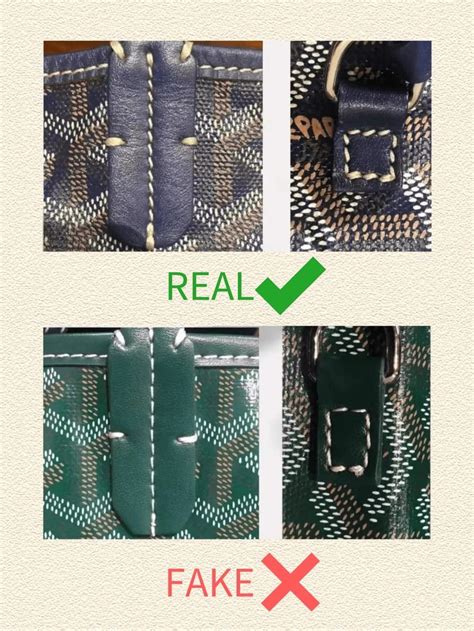 goyard tasche fake|how to identify a fake goyard.